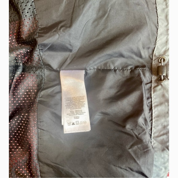 Columbia Mens S Red & Gray Zip Packable Rain Jacket Full Zip Hooded Windbreaker - Picture 8 of 11